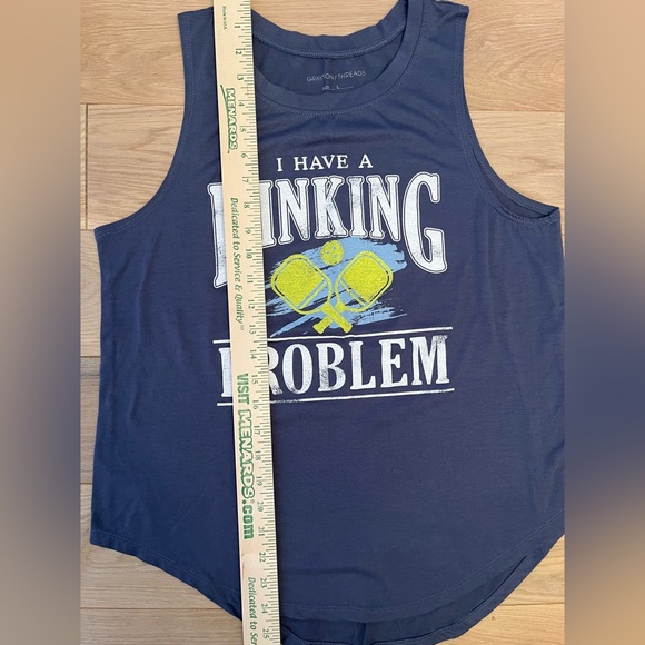 Pickleball graphic tank Grayson/Threads size L - Picture 2 of 3